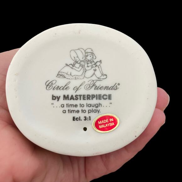 Homco Circle of Friends Bisque Figures by Masterpiece Lot of 3 Collectible 1990s - Picture 8 of 16